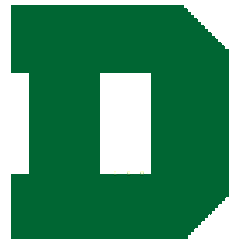 Dartmouth Big Green 1945-2006 Primary Logo iron on paper